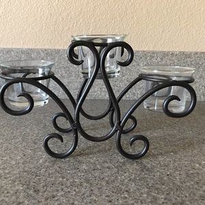 Three Tier Metal & Glass Votive/Tea Candle…